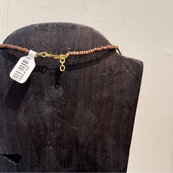 Pre-Colombian Gold and Wood Beaded Necklace - Picture 4 of 6